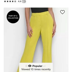 Women's Yellow Flared Pants